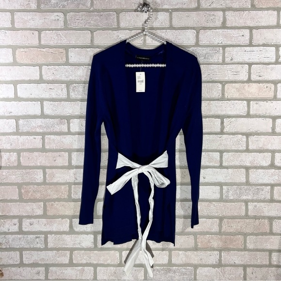 Lane Bryant NWT Navy Open Front Cardigan Sweater Size 10/12 - Picture 2 of 10